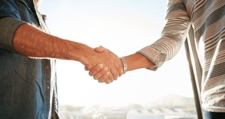 Businessman shaking hands